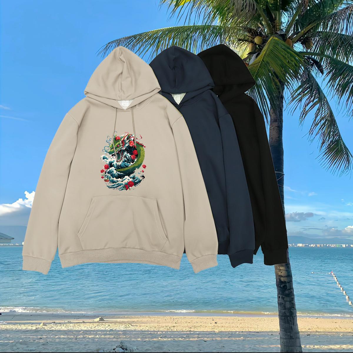 Free Shipping Hoodie for Men Custom Printed Comfortable Men Tops Hoodie Pullover Hoodie Anime Printing Street 350g Cotton Hooded Collar