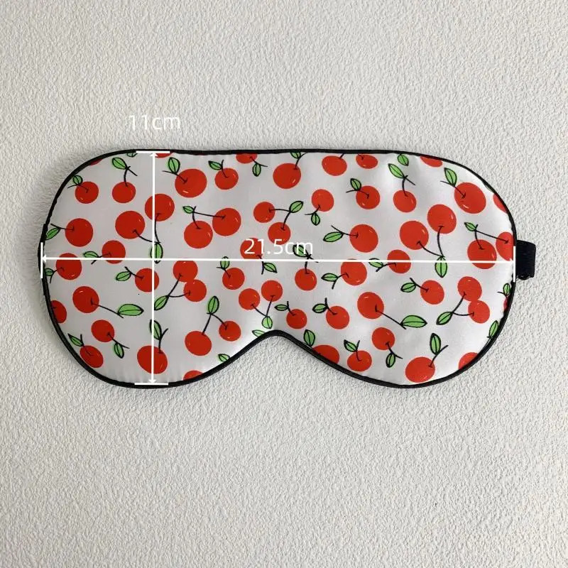 1 set of 100% silk sleep goggles with matching 1 travel drawstring bag and 1 hair patchwork pattern relaxation aid multi-color 241024