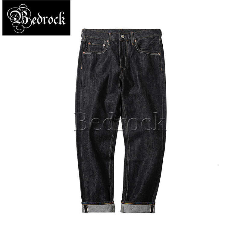Original Design 14Oz Seedge For Men Raw Denim Washed All-Match Casual Jeans Ankle-Length Pencil Pants