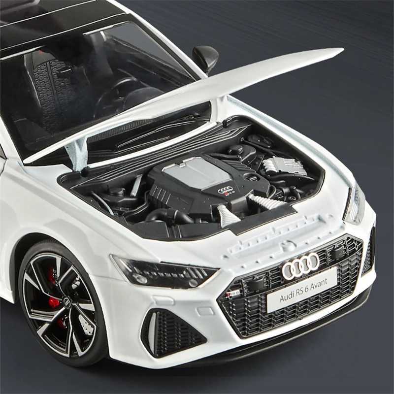 1/18 Audi RS6 avant-garde truck alloy car model Diecasts metal sports car model simulation sound light childrens toy gift X241024