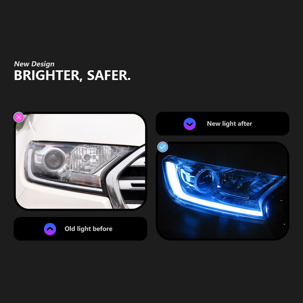 Headlights For Ford Everest Headlights 20 16-20 18 New Ranger LED Headlight LED DRL Hid Bi Xenon Autolight