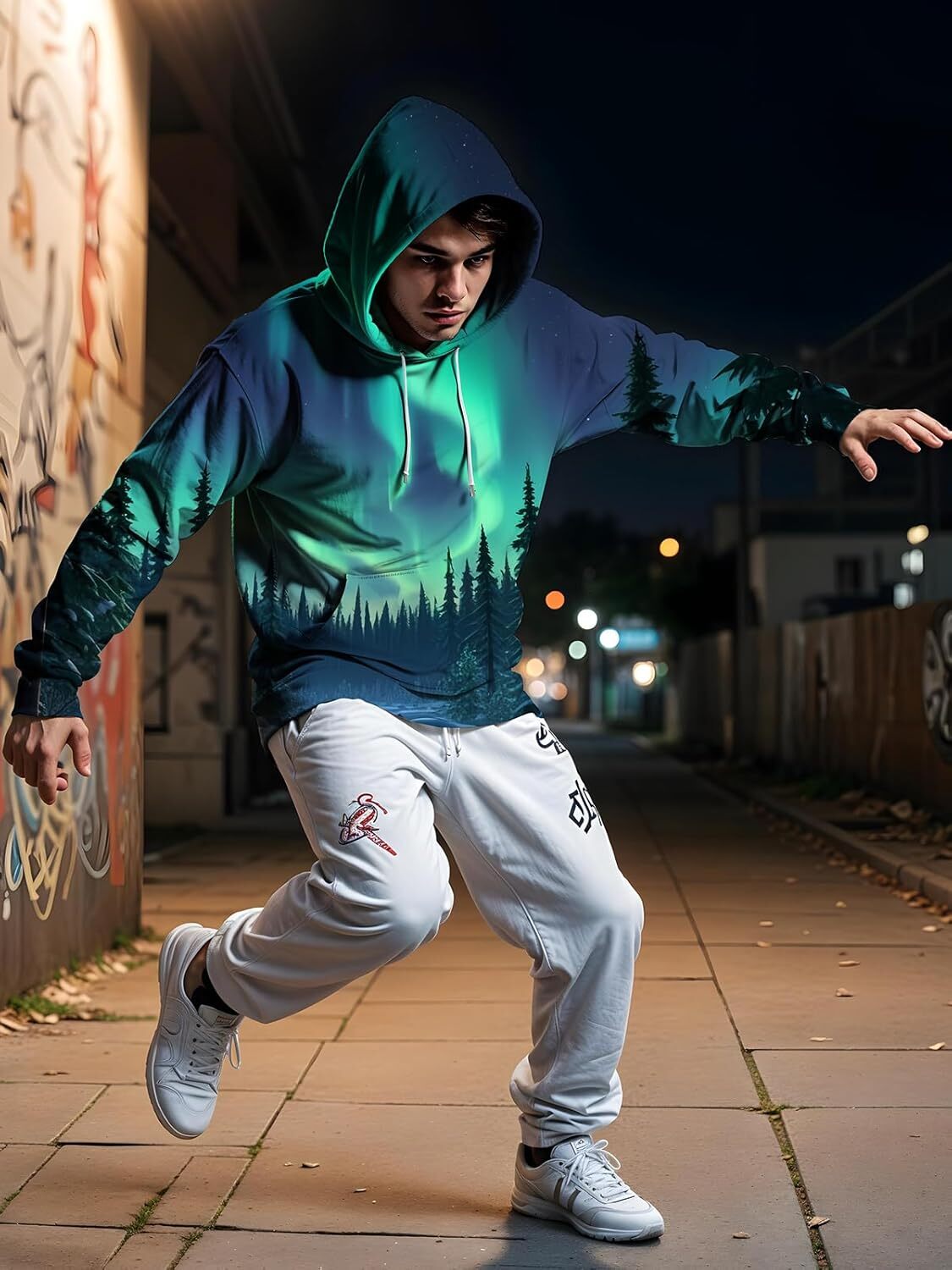 Hoodie for Mens Womens 3D Print Hoodies for Teen Boys Fantasy fashion trend Pullover Hoodie Sweatshirt for Birthday Gift Graphic Hoodies sweatshirt Pu