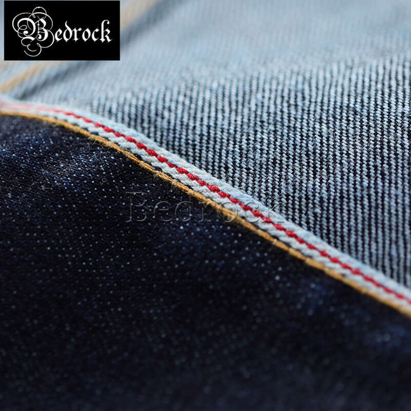 MBBCAR Men 14Oz One Washed 557 III Ameki Vintage Seedge Raw Denim Black And Blue Jacket 3059