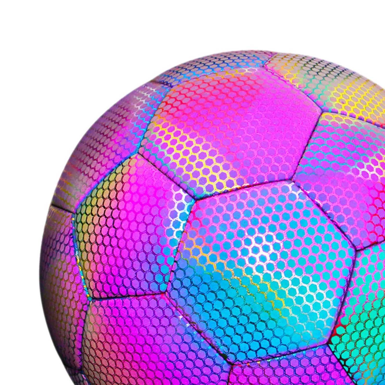 Football Holographic Luminous Wear-Resistant Rctive Football Training BallXJ241023
