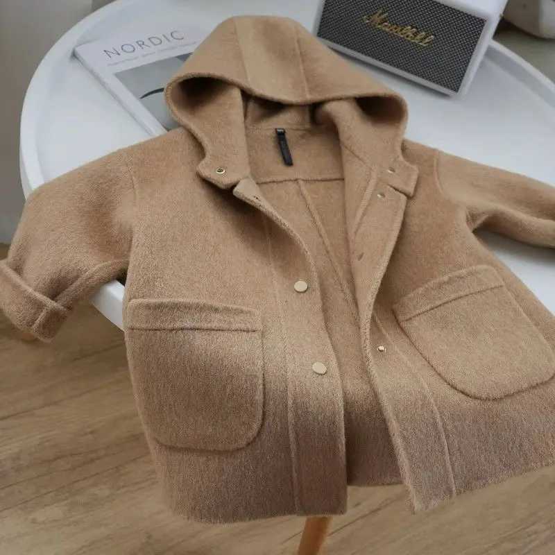 Womens wool jacket windproof jacket 2023 Beau warm thick winter cotton Par Plus size childrens clothing W241023