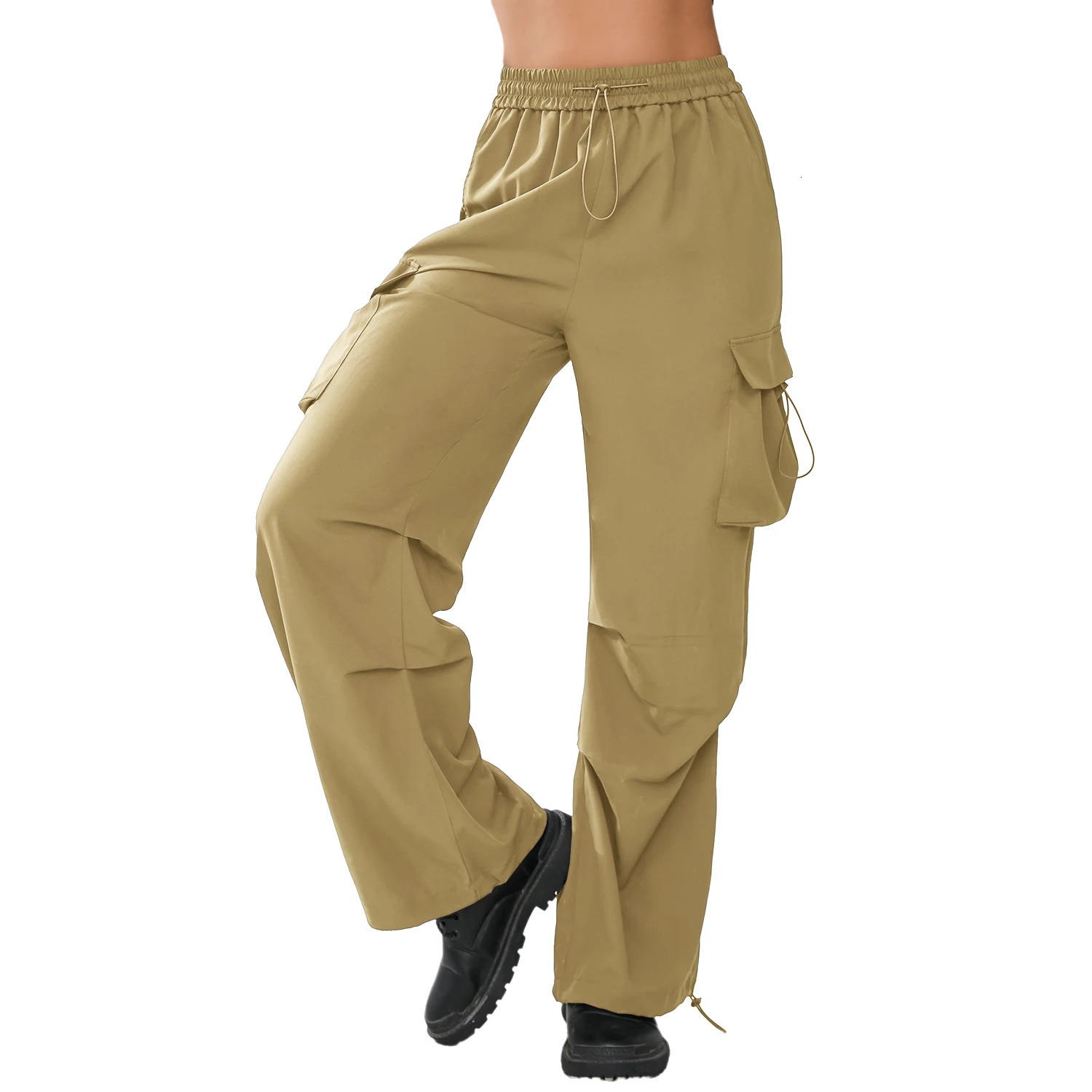 Cathsnna K-pop multi pocket wide leg loose street casual pants trend streetwear womens Y2k pocket pants 241023