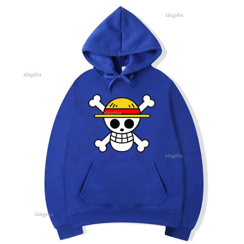 Men's Anime One Piece Luffy Fleece Hoodie Women Winter Manga Sweatshirts Boy Girl Clothes,Drop Ship LJ201222
