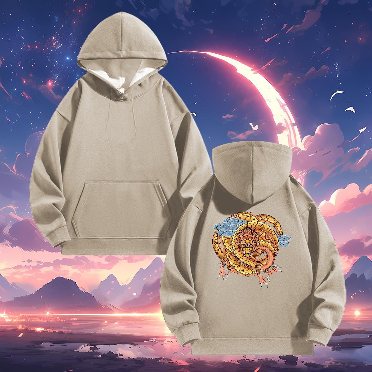 Wholesale Men Sweatshirt hoodie Custom Anime Brand Men Clothes Hoodie Top Pullover Hoodie Casual Thick Fleece Breathable Drawstring