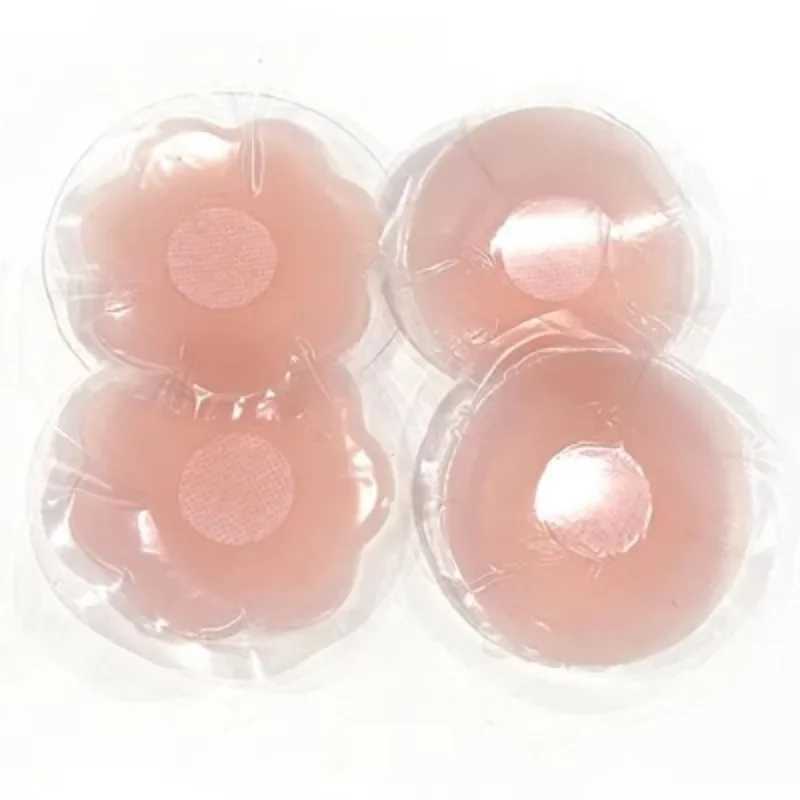 Versatile Soft Silicone Nipple Cover Reusable Anti Convex Point Breast Petal Invisible Canned Sealed Self Adhesive Chest PatchesXJ241024