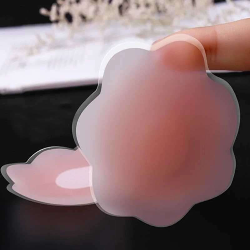 6Pairs Women Silicone Nipple Stickers Anti-bump Chest Pad Lift Nipple Cover Pads Invisible Reusable Bra Chest Sticker Breast PadXJ241024