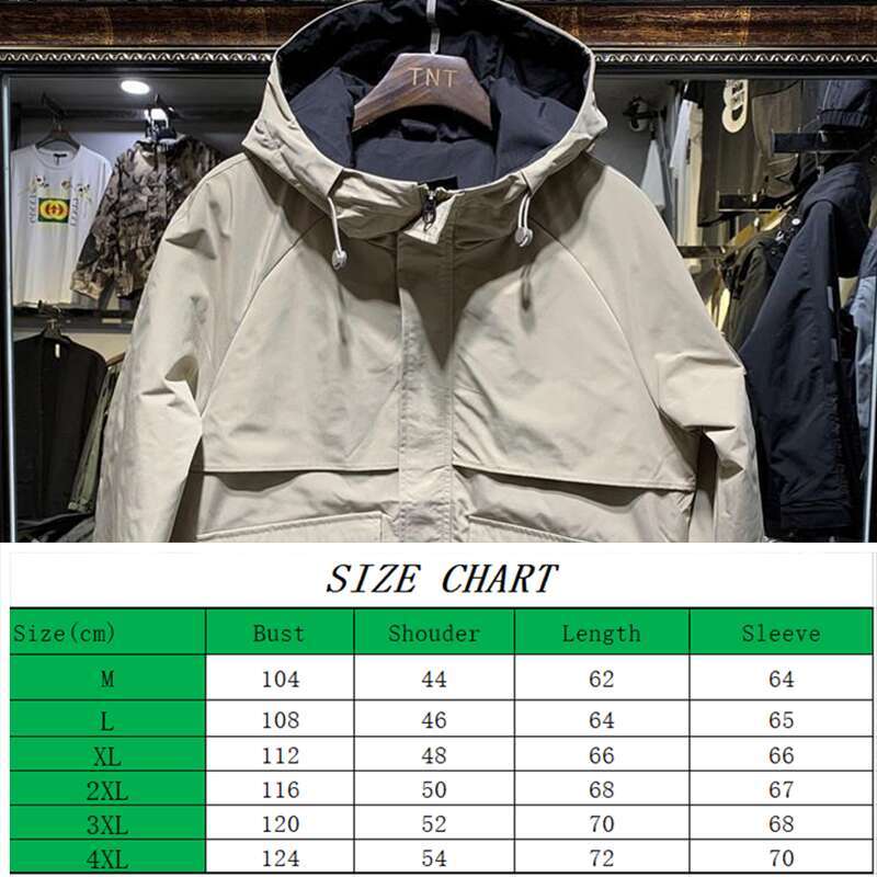 Autumn Winter Cotton Jacket Men's Outdoor Sport Trekking Hiking Camping Climbing Ski Casual Hooded Tops Youth Fashion Loose Coat