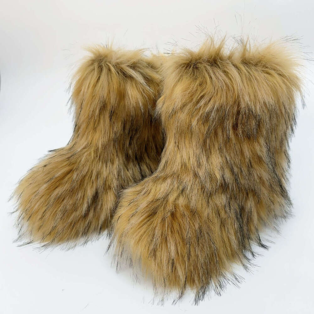 Women Winter Furry Fashion Comfortable Y2k Warm Personality Snow Boots Suitable For Christmas Role Playing
