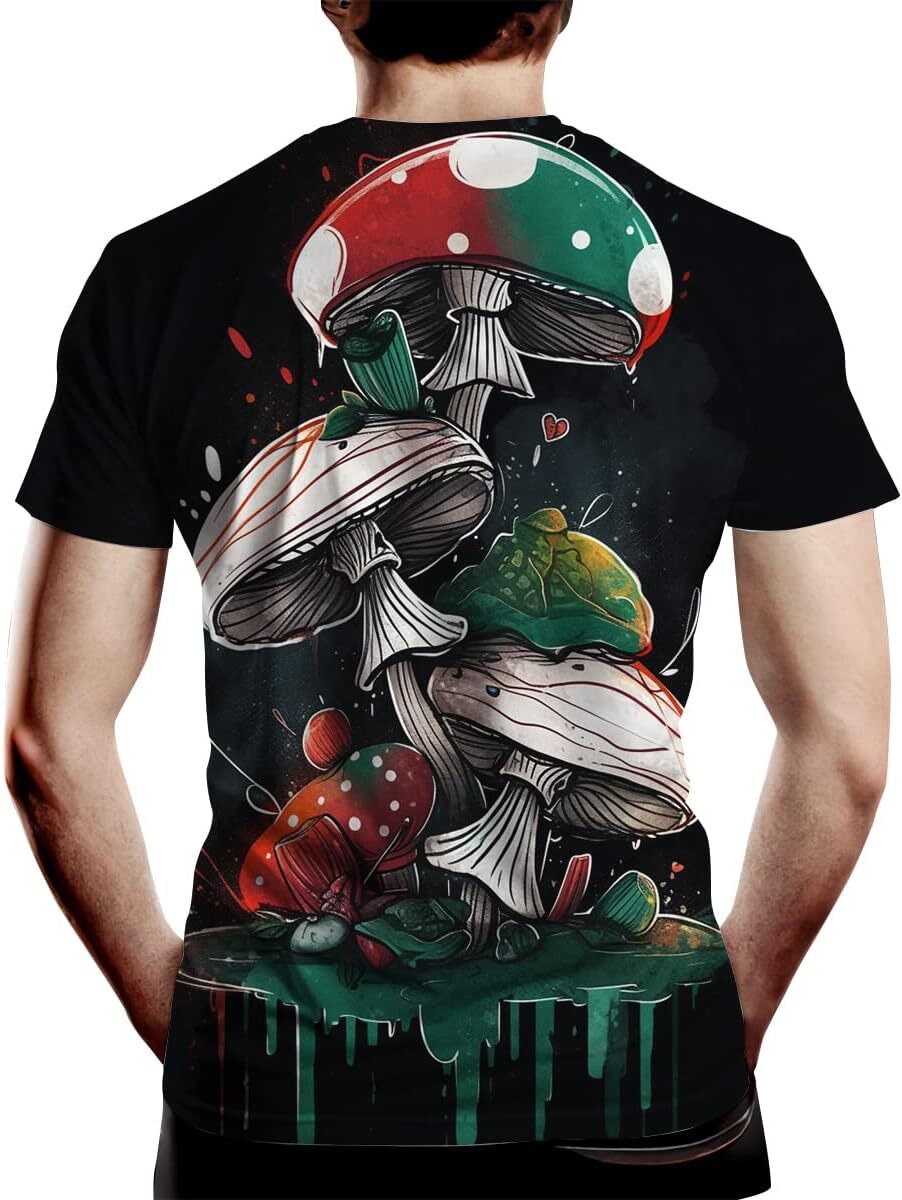 Mens T shirt Men's Short Sleeve Mexican Flag Creative Novelty T-shirt Casual tops summer clothes Breathable and stylish