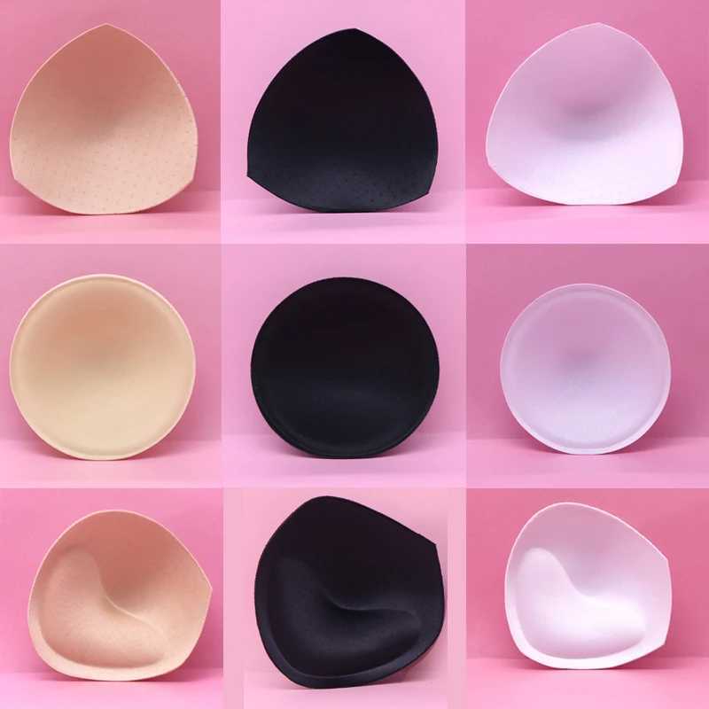 1/2pair Thick Sponge Bra Pads for Women Swimsuit Breast Push Up Breast Enhancer Removeable Bra Pads Inserts Cups Bra AccessoriesXJ241024