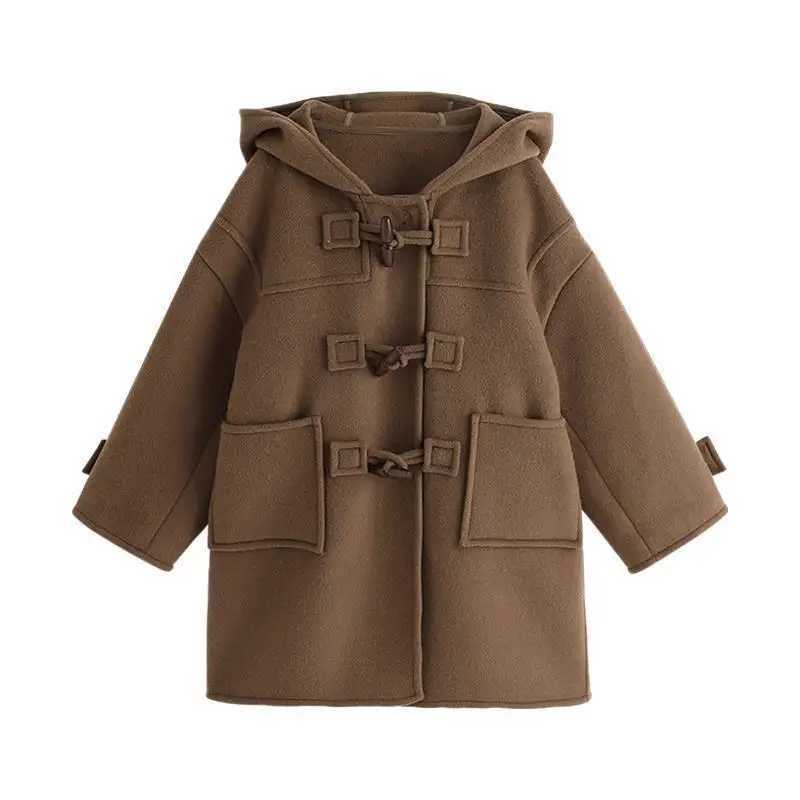 Womens wool coat jacket windproof jacket 2024 Lovable Warm Plus Thicken Autumn winter cotton school childrens clothing W241023