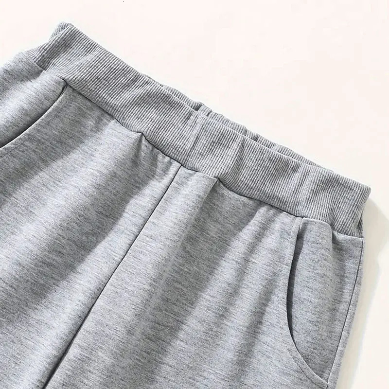 3 pairs of boys pants autumn and winter rabbit pants gray black navy blue solid color all beautiful boys sweatpants childrens pants studs 241024