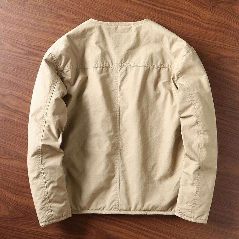 Ma-1 Flight Fly Tactical Winter Spring New Casual Collarless Loose Cotton Clothes Warm Men's Fashion Coat Jacket