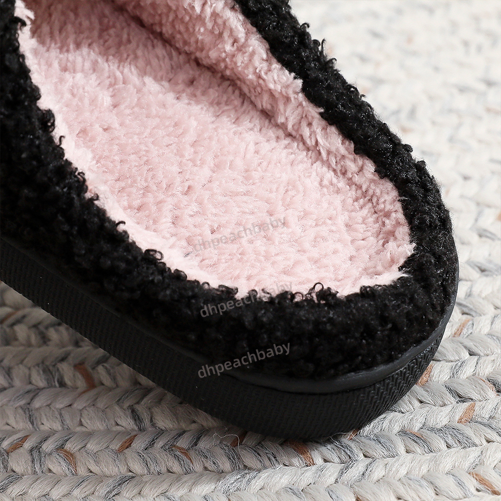 compaik Plush Wig Closed Toe Creative Warm Slip-on House Shoes Funny Thermal Slippers for Outdoor Indoor Bedroom