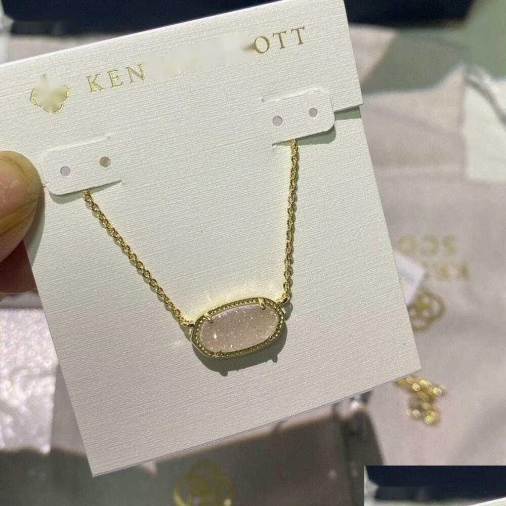 Pendant Necklaces Designer Scotts Necklace Jewelry Singaporean Chain Elegance Oval Female Collar As A Gift For Drop Pendants aa