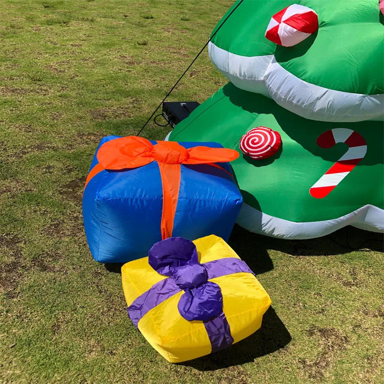 Giant inflatable Christmas tree lights up Merry Christmas outdoor decoration LED lights up party Year Christmas decoration 241024