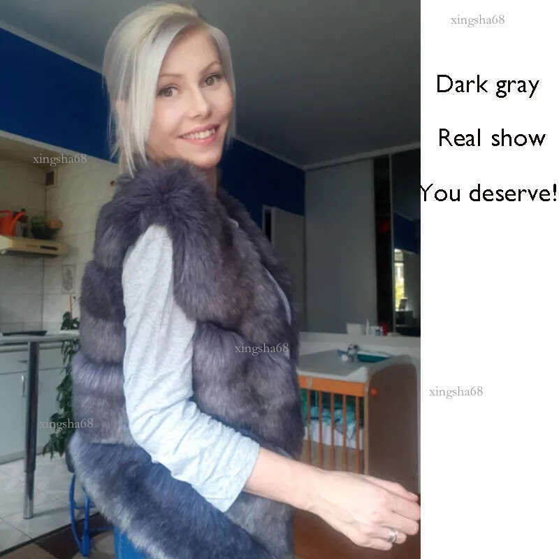 JULY'S SONG New Fashion Faux Fur Coat Winter Women Waist Coat Gilet Female Jacket Fur Vest Fluffy Solid Color For Ladies 201110