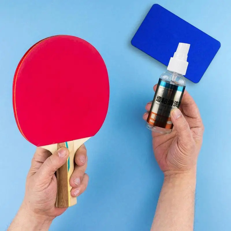 60ml Table Tennis Rubber Cleaner Spray Racket Set Tackifier Polish Super Strong Removal Maintenance Fluid 241024
