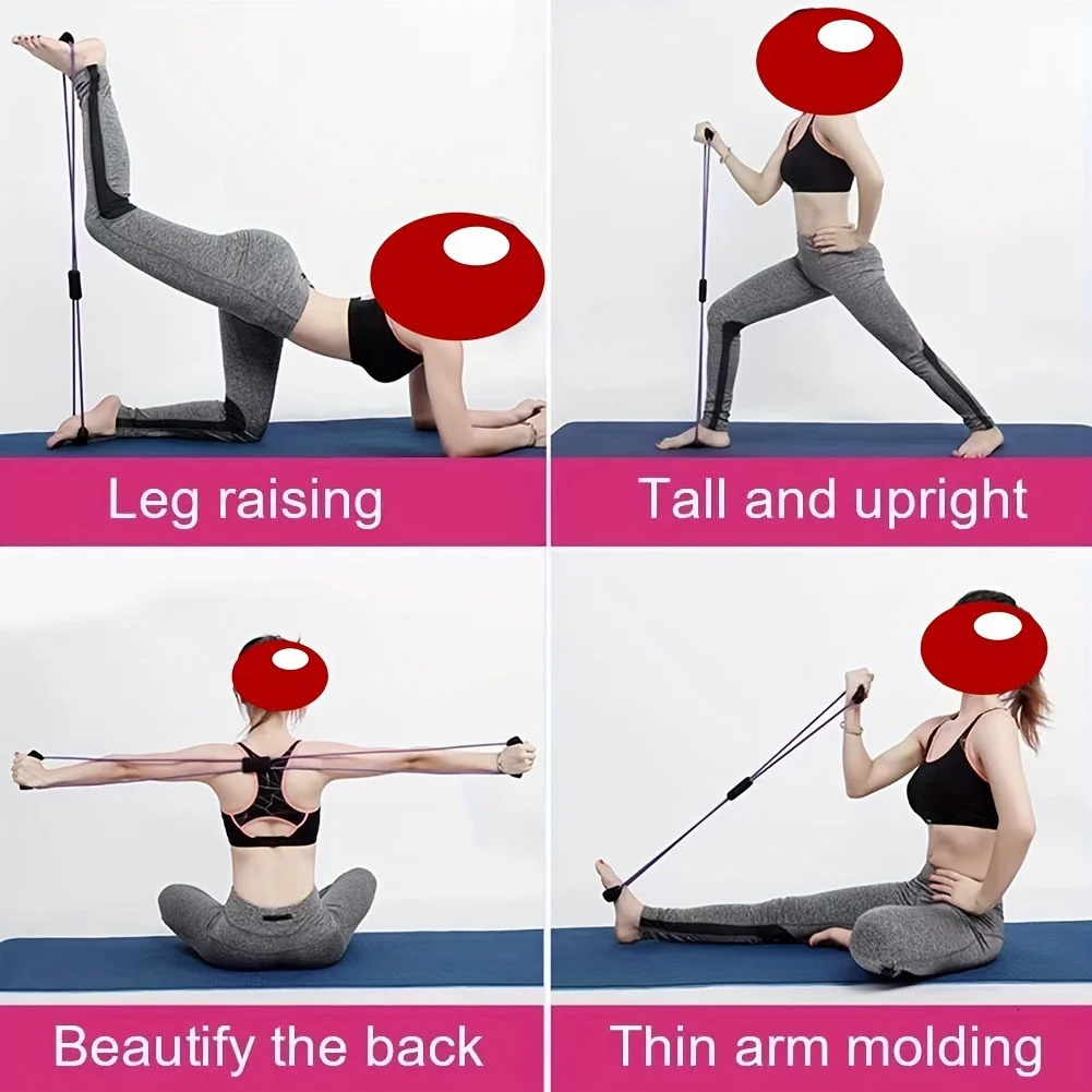 8 word yoga stretcher female open back stretch with shoulder beauty home fitness stretching equipment pull rope 241024