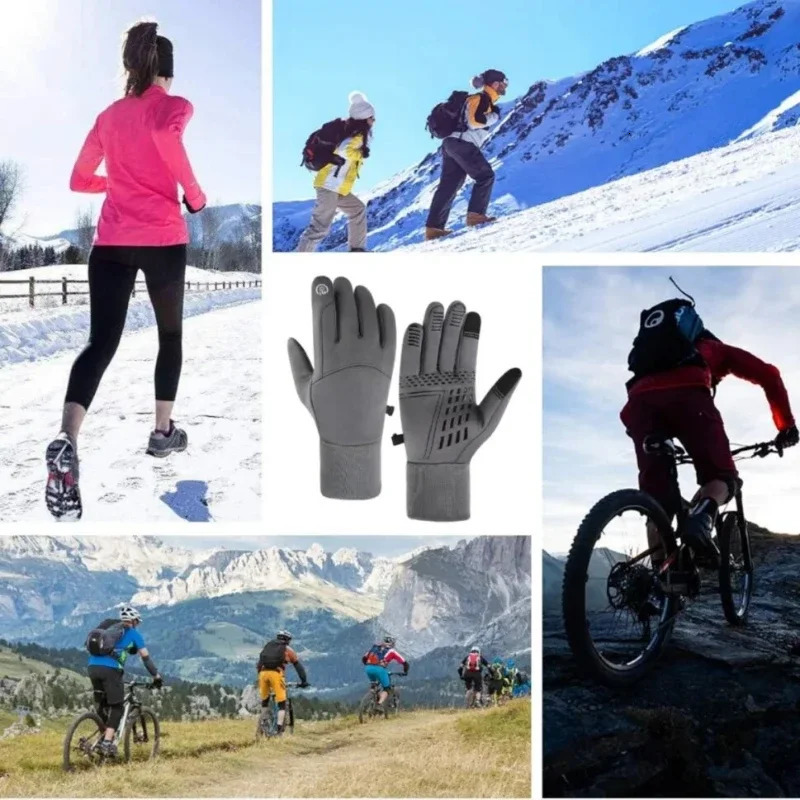 Winter Gloves Touch Screen Water Resistant Windproof Thermal for Running Ski Cycling Driving Hiking Warm Gifts Men Women 241024
