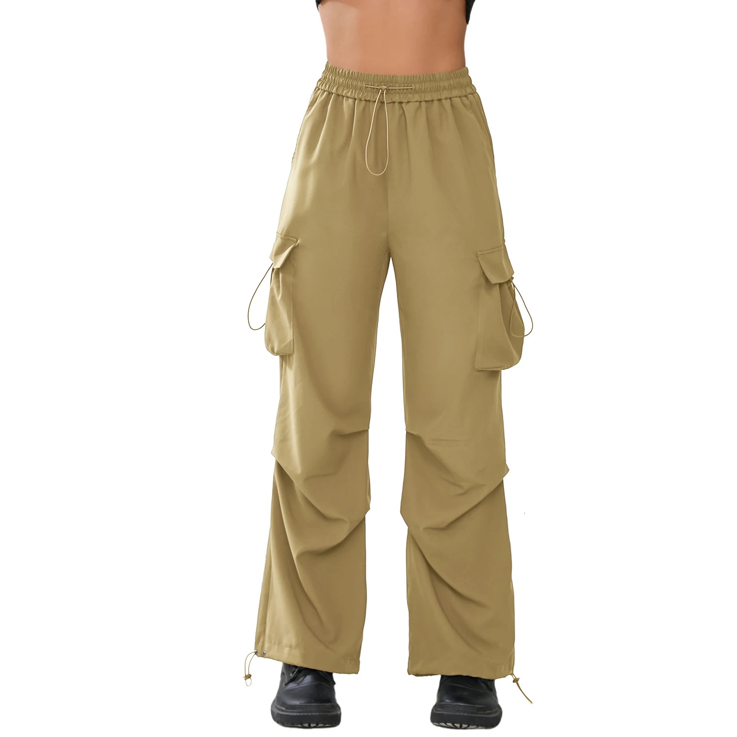 Cathsnna K-pop multi pocket wide leg loose street casual pants trend streetwear womens Y2k pocket pants 241023