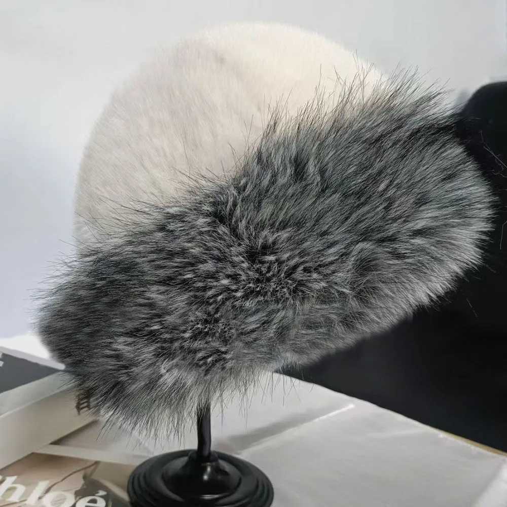 Winter plush fishermans hat used for warm and fluffy fur ear protection windproof and warm equipment fashionable Fem Panama Basin hat X24102311