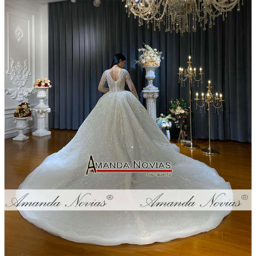Amanda Novias New Collection Beading Wedding Dress