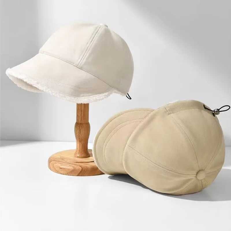 Wenlam wool winter bucket hat double-sided woven fishermans hat wool thick warm basin hat large Brim solid lining X241023