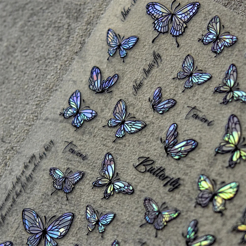 10-30 laser accessories eye shadow laser nail art stickers high-quality laser nail stickers beauty health fun stickers 241024