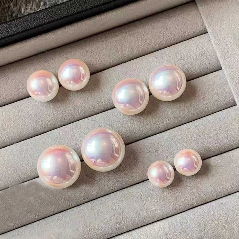 Xiyang pink oval pearl earrings for womens beauty simple and elegant luxurious earrings decoration fashionable jewelry W241023