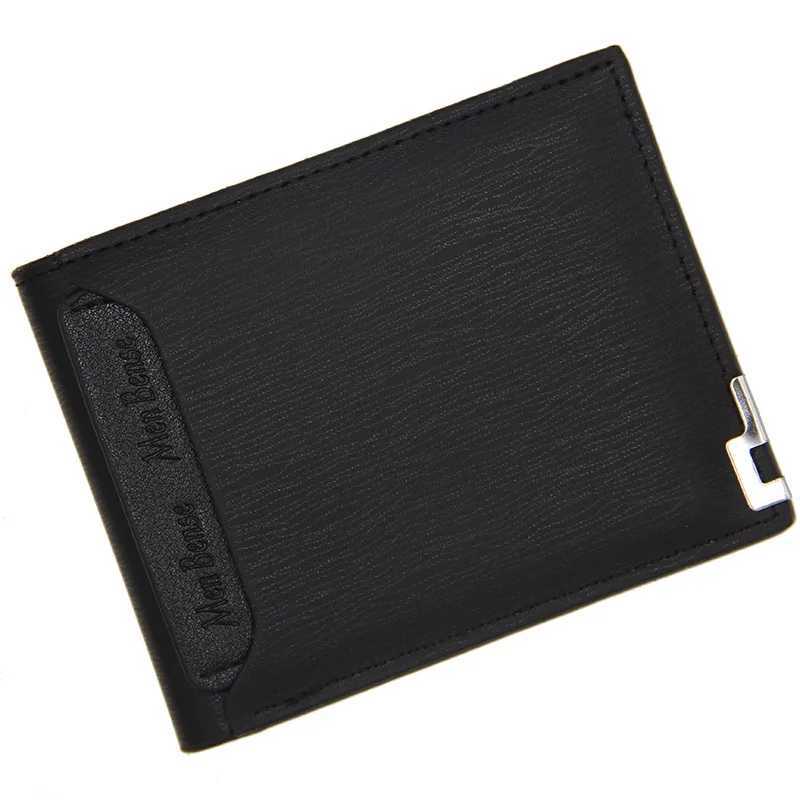 Fashion mens wallet PU leather short card wallet mens designer Billfold mens portable small card wallet Z250411