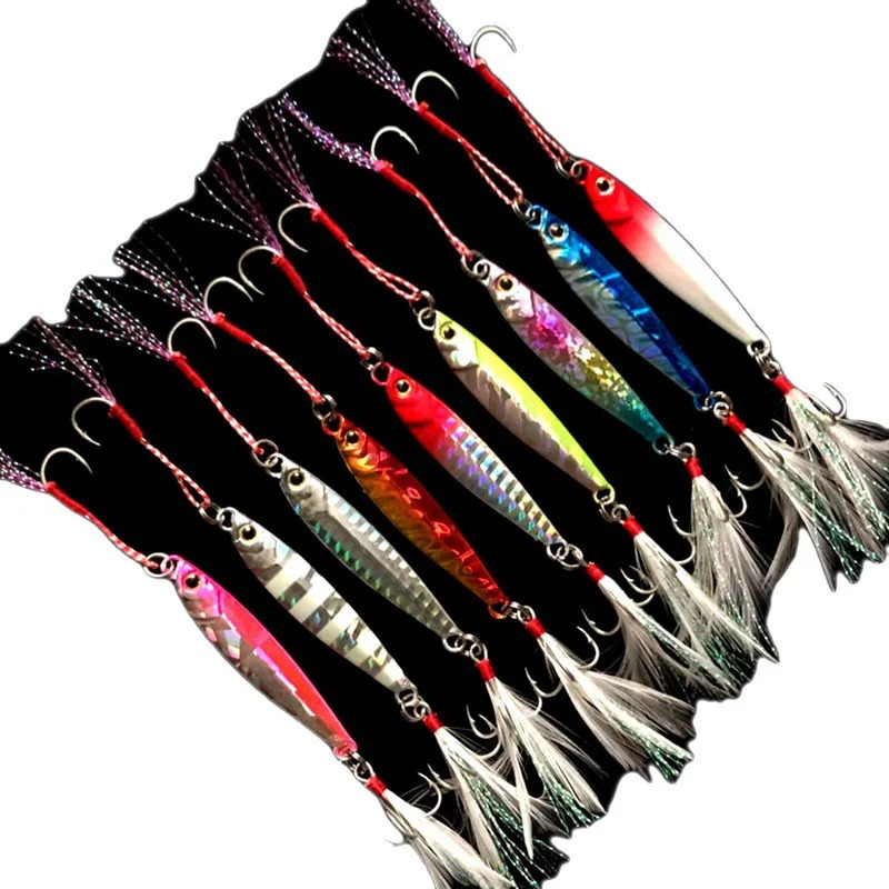 Fishing Glow Jigs 15g6cm 7g10g20g25g Jigbait Lure Shore Cast Decoys Metal Bait Artificial Lures 1 Piece Sale 241024