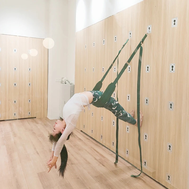 Yoga wall rope Iyengar accessories stretching belt pelvic rehabilitation special training 241024