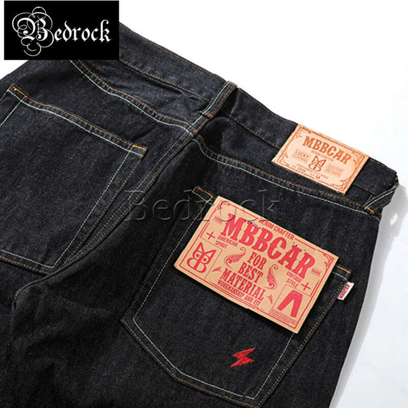 Original Design 14Oz Seedge For Men Raw Denim Washed All-Match Casual Jeans Ankle-Length Pencil Pants