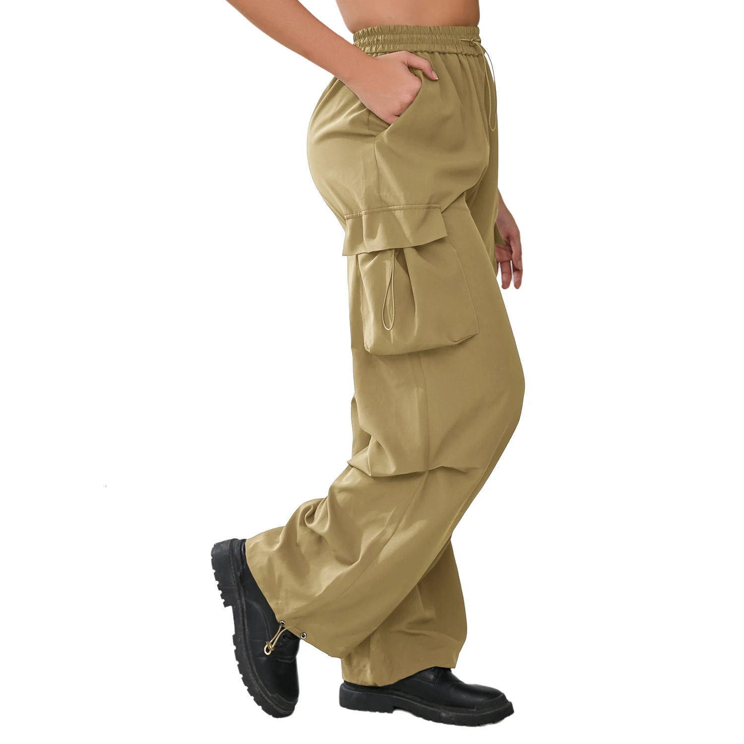 Cathsnna K-pop multi pocket wide leg loose street casual pants trend streetwear womens Y2k pocket pants 241023