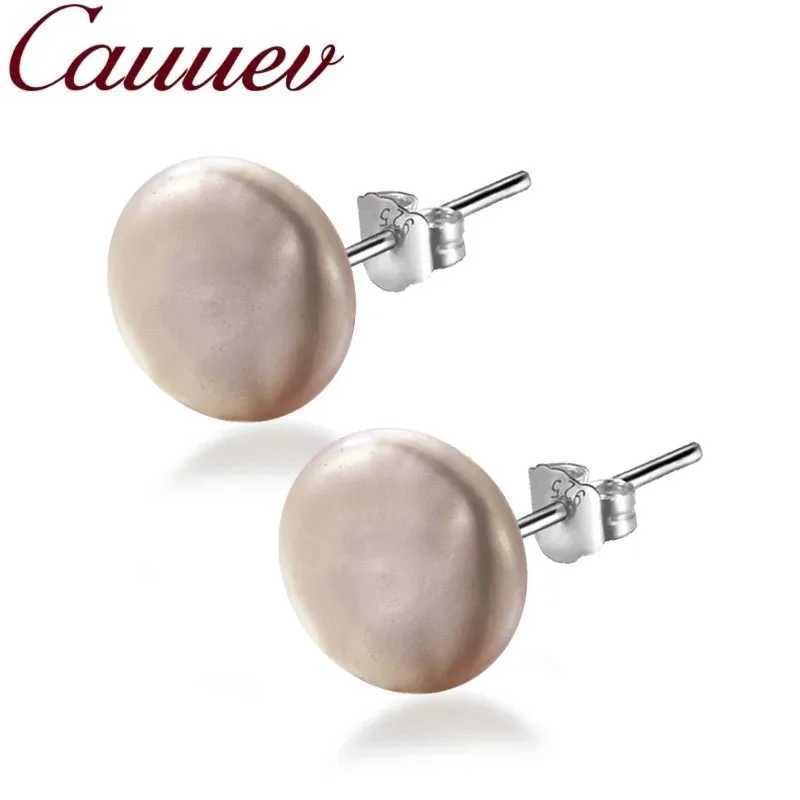 BIg Natural Freshwater Pearl 925 Sterling Silver Korean Earrings Fashion Jewelry Gifts for Women cauuevX241023