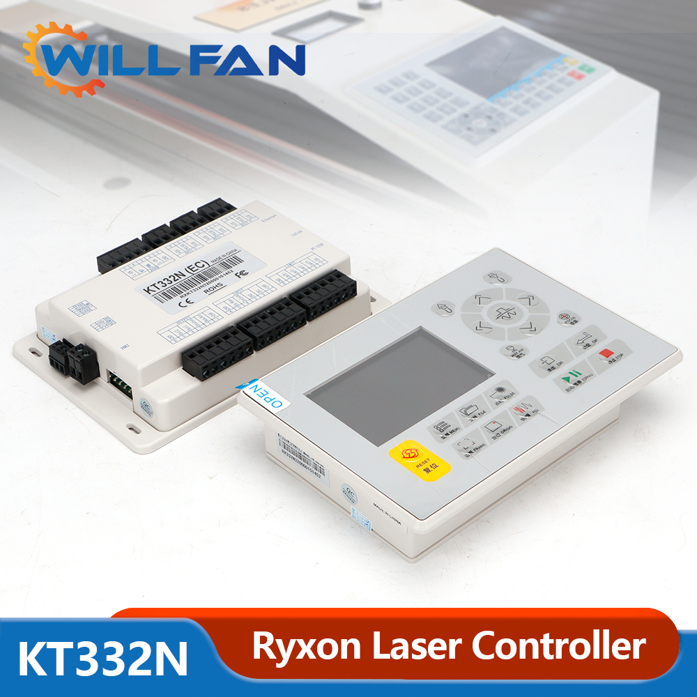 Will Fan Ryxon KT332N Co2 Laser Controller 3inch LCD Panel Motherboard For Laser Engraving Cutting Machine