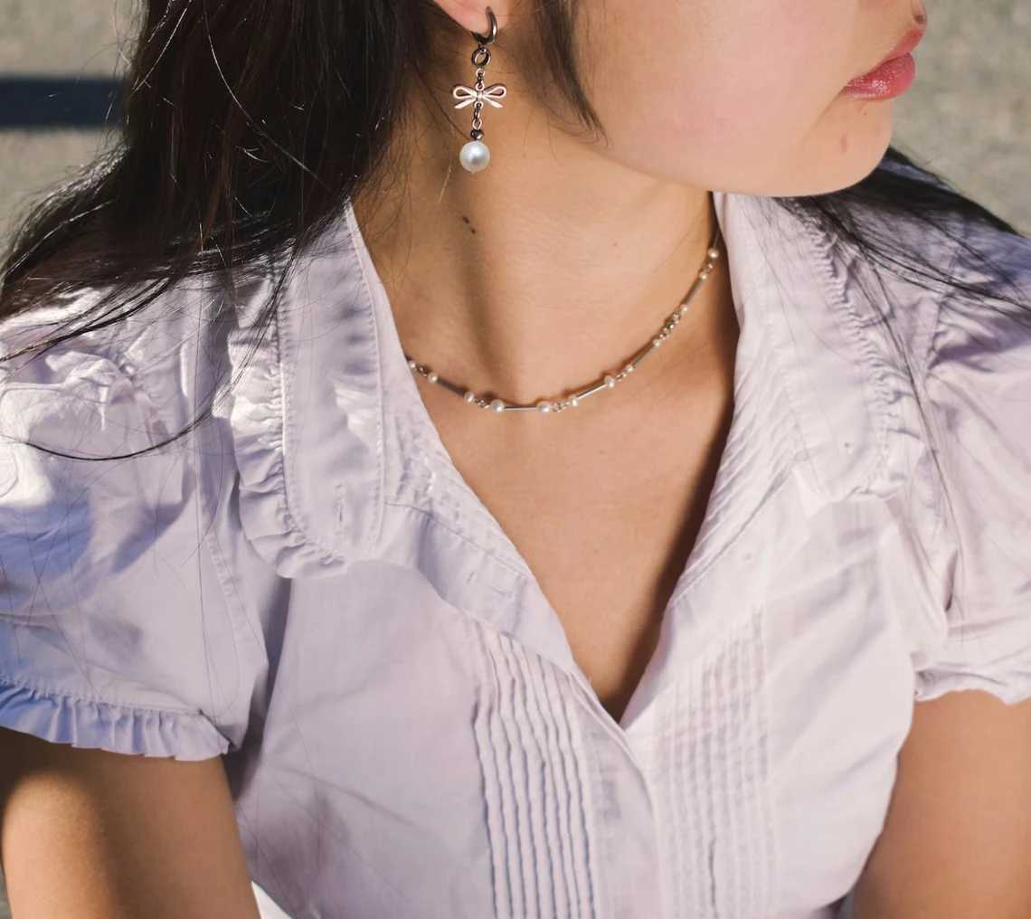 Handmade romantic earrings W241023