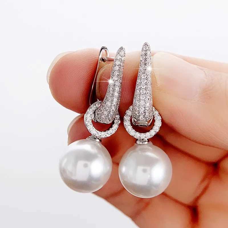 Huitan New Arrival Simulated Pearlings Womens Silver Fashion Edition Womens Earplug Accessories Wedding Jewelry W241023