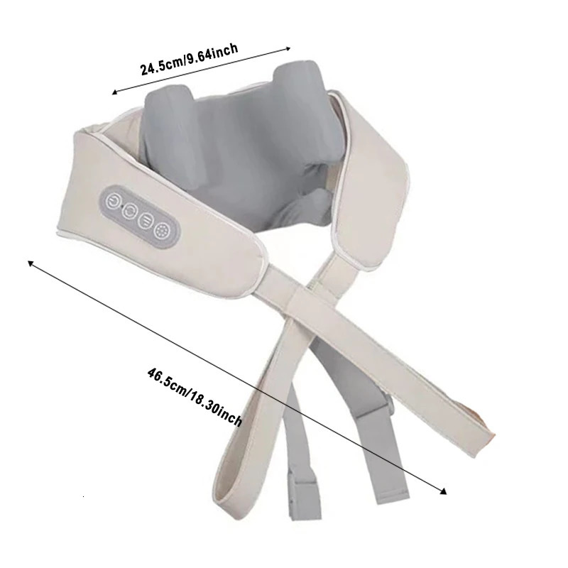 Multifunctional Ushaped Simulation Human Kneading Clip Massage Cape Cervical Spine Massager Shoulder Back 241024