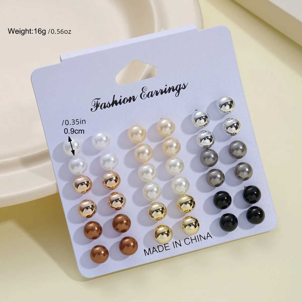 36pcs European and American Hot selling Pearl Earnail Set with Retro and Minimalist DesignX241023