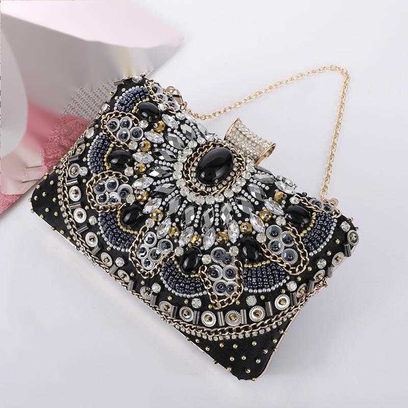 CMM Fashion Handmade Beaded Dinner Bag Elegant Charm Make Up Bag Evening Dress Bag Girl