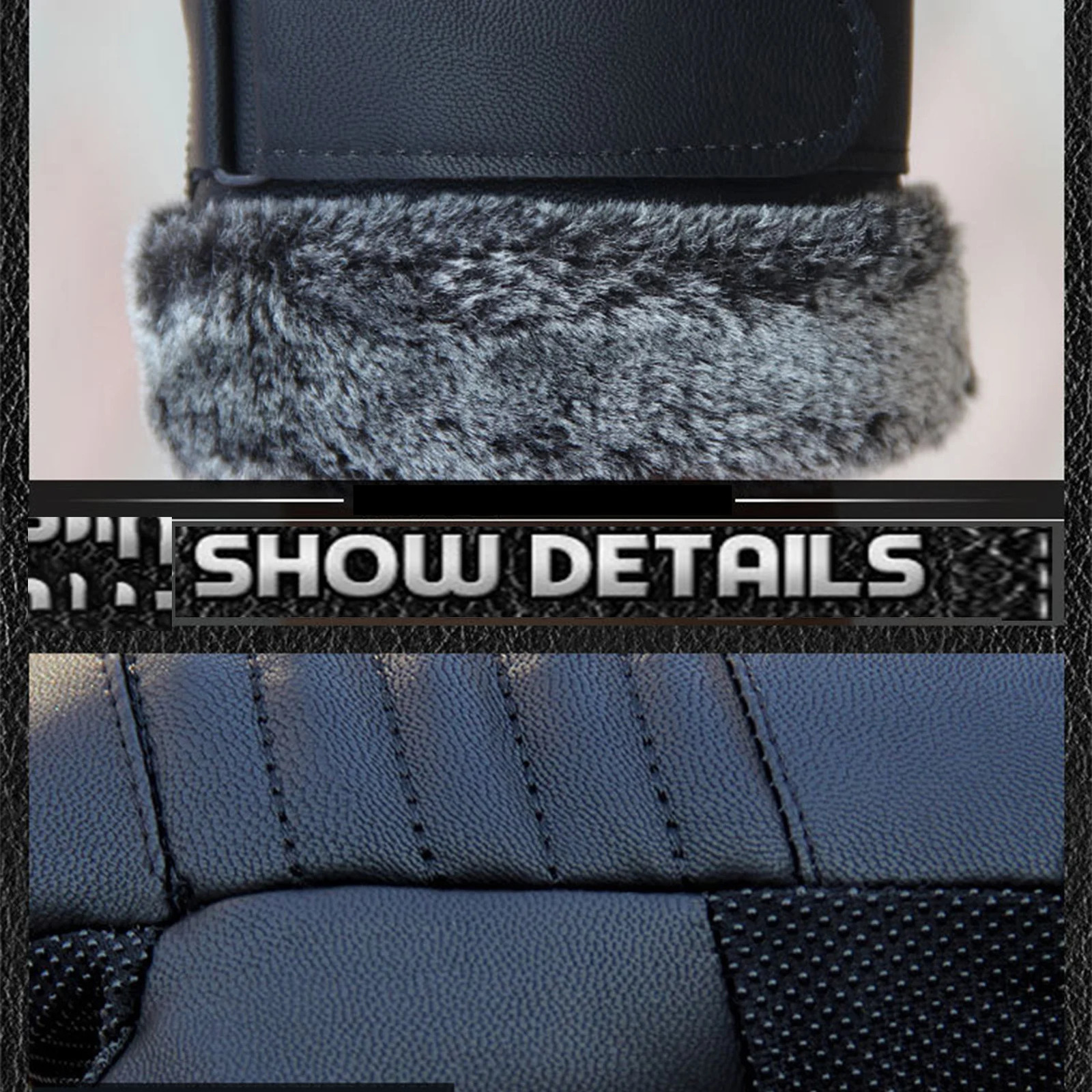 Mens Winter Snowboard Ski Gloves Textural Skin Feeling Surface Riding Tool for Sport Office Outside Business 241024