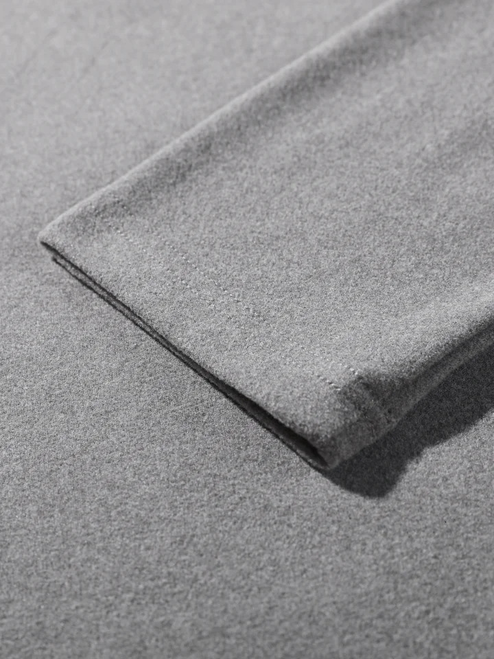 Thick wool T-shirt mens plus size 8XL 7XL 6XL keep warm T-shirt long sleeved casual top top underwear mens clothing 241024