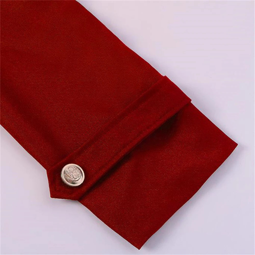 Mens Gothic Trench Medieval Steampunk Retro Coat Double layered Decoration Solid Mens Collar Coat Retro Long Trench 241024