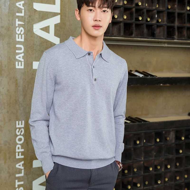 Cashmere Sweater Men Pullover Autumn Winter Lapel Soft Warm Cashmere Sweater Jumper Knitted Sweaters LX241024